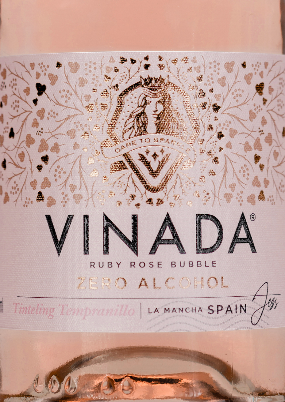 VINADA® Tinteling Tempranillo Rosé Mini (0%) 200 ml Zoom Label