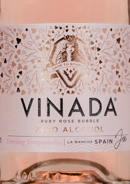 VINADA® Tinteling Tempranillo Rosé Mini (0%) 200 ml Zoom Label